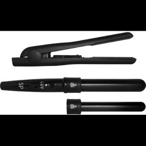 GRAVITTI 3 PIECE HOT HAIR STYLING STRAIGHTENER CURLING RODS - HAIR TOOLS